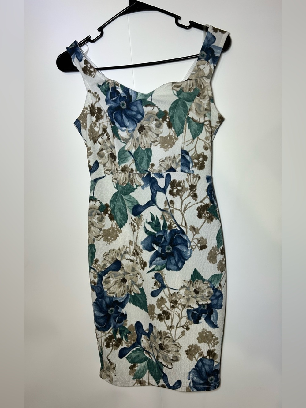 J Up Floral Bodycon Sheath Dress Open Back Sleeveless Size Large